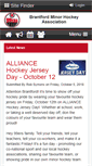 Mobile Screenshot of brantfordminorhockey.com